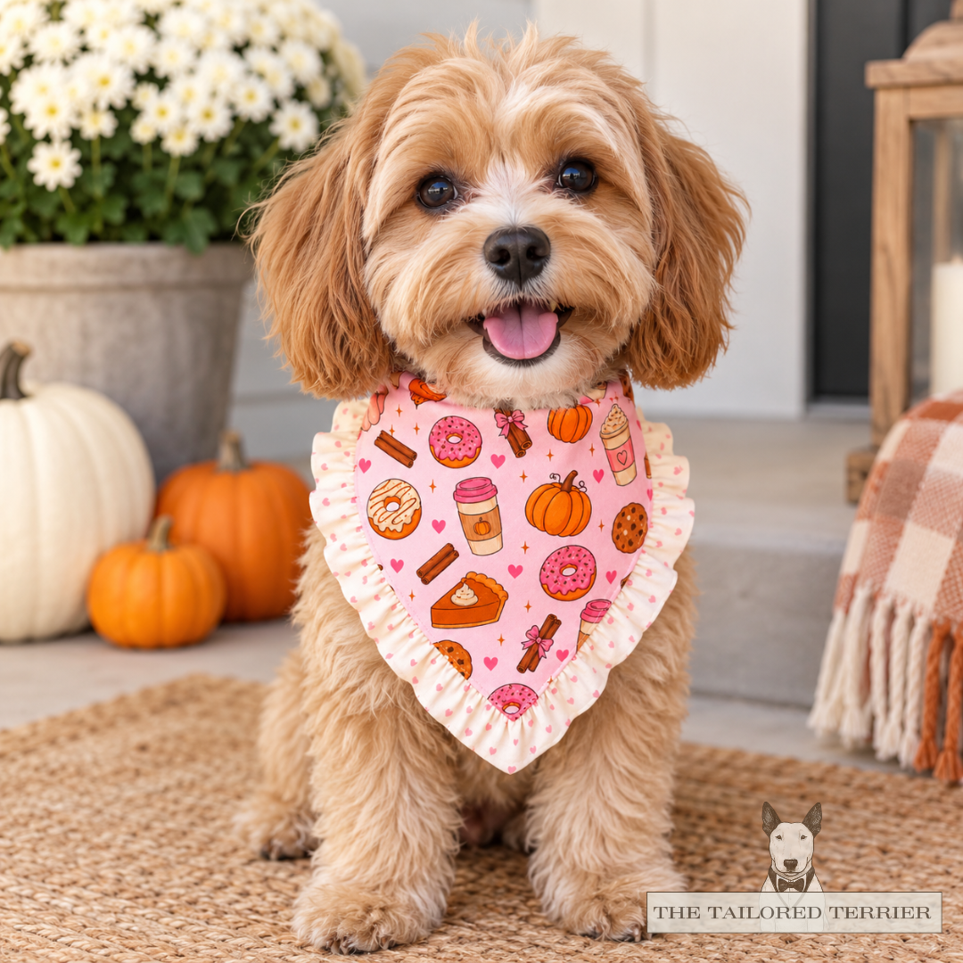 Ruffled Bandana - Pumpkin Spice