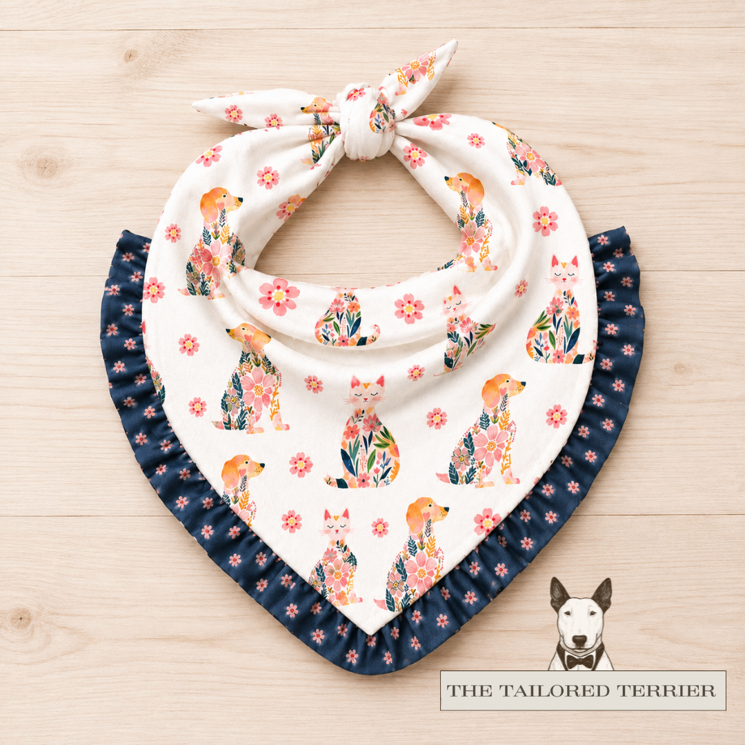 Ruffled Bandana - Blooming Besties