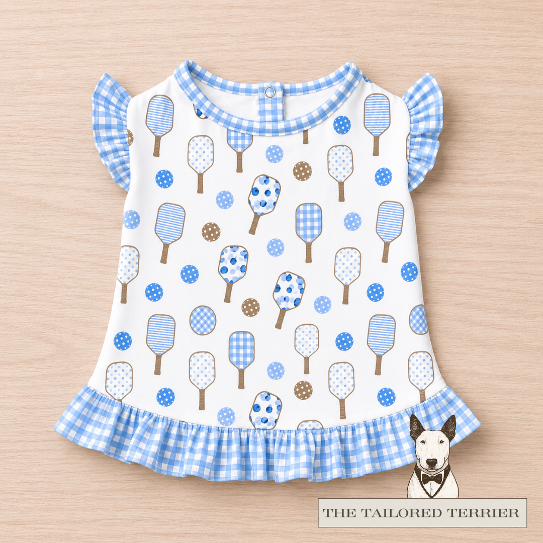 Ruffled Shirt Dress – Pickleball Pals