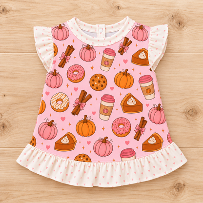 Ruffled Shirt Dress – Pumpkin Spice