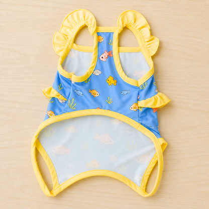 Ruffled Swimsuit - Under The Sea