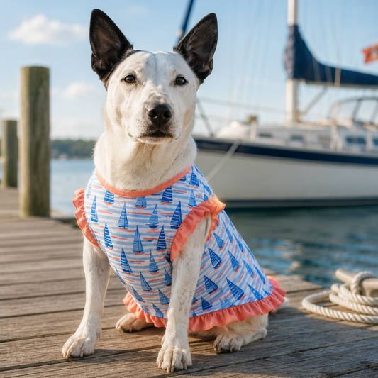 Ruffled Shirt – Sail Away