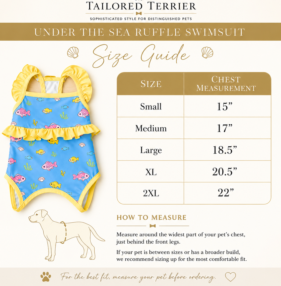 Ruffled Swimsuit - Under The Sea