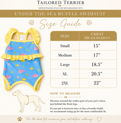 Ruffled Swimsuit - Under The Sea