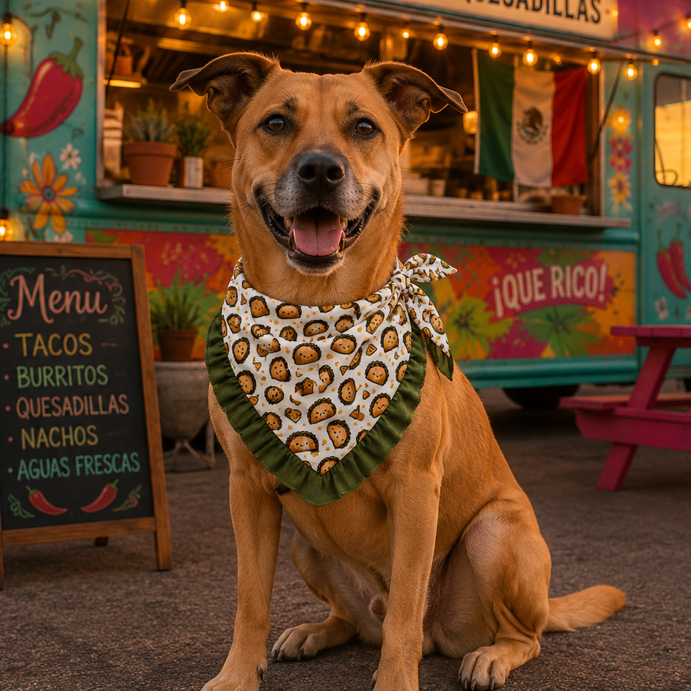 Ruffled Bandana - Taco Tuesday