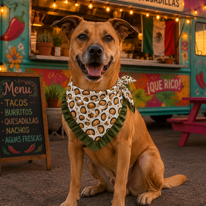 Ruffled Bandana - Taco Tuesday