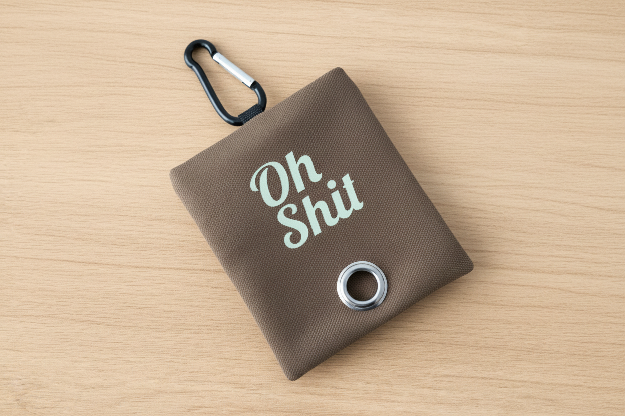 Brown Poop Bag Holder