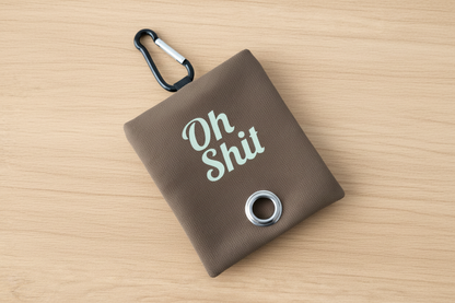 Brown Poop Bag Holder
