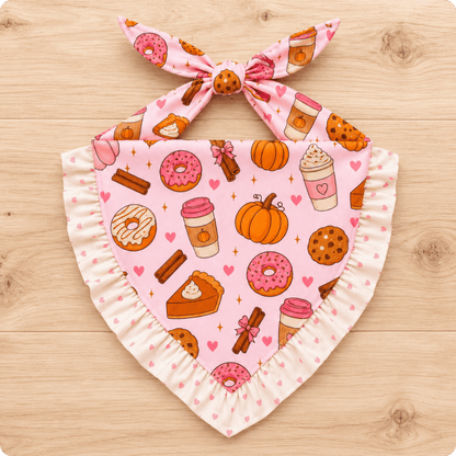 Ruffled Bandana - Pumpkin Spice