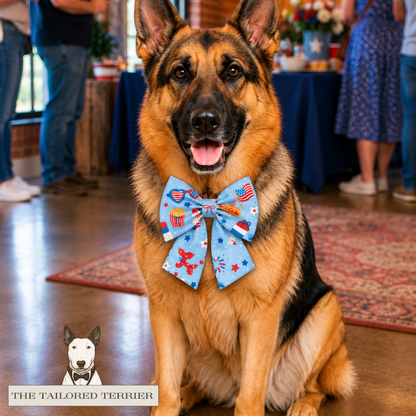 Neck Bow – Patriotic Paws